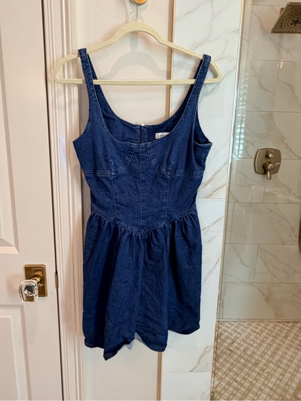 Gianni Bini Dark Blue Denim Mini Dress